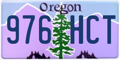 OR license plate 976HCT