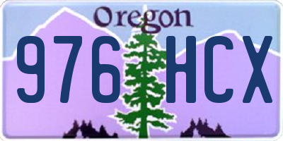 OR license plate 976HCX