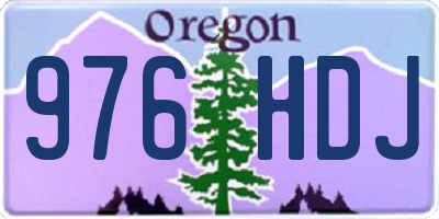 OR license plate 976HDJ