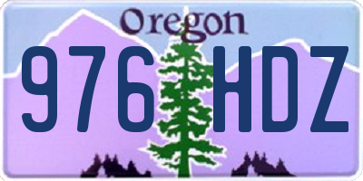 OR license plate 976HDZ