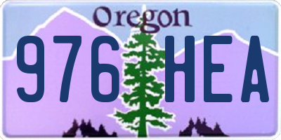 OR license plate 976HEA