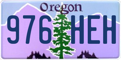 OR license plate 976HEH