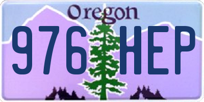 OR license plate 976HEP