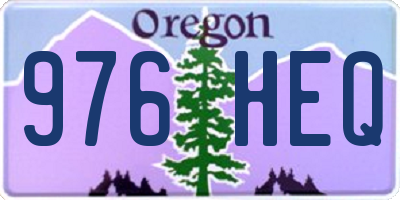 OR license plate 976HEQ