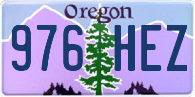 OR license plate 976HEZ