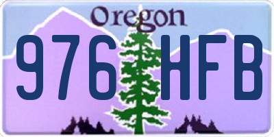 OR license plate 976HFB