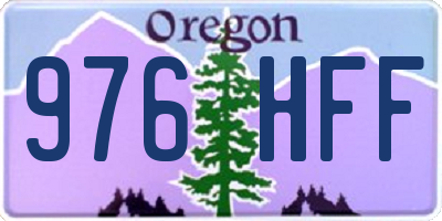 OR license plate 976HFF