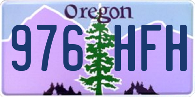 OR license plate 976HFH