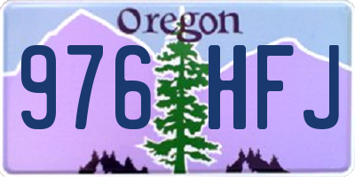 OR license plate 976HFJ