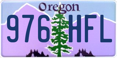 OR license plate 976HFL