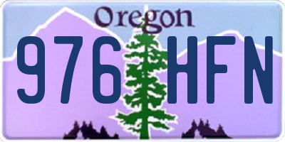 OR license plate 976HFN