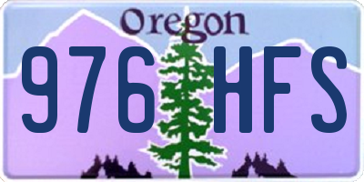 OR license plate 976HFS