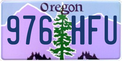 OR license plate 976HFU