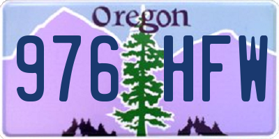 OR license plate 976HFW