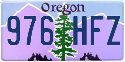 OR license plate 976HFZ