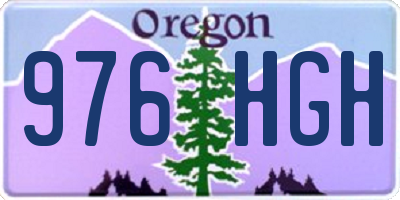 OR license plate 976HGH