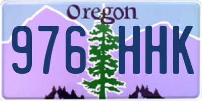 OR license plate 976HHK