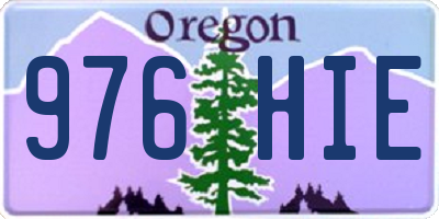 OR license plate 976HIE