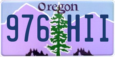 OR license plate 976HII