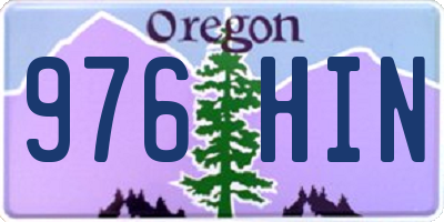 OR license plate 976HIN