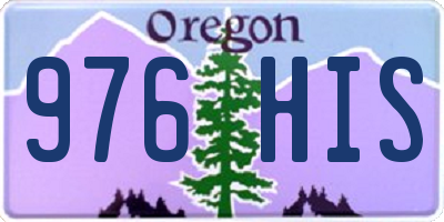 OR license plate 976HIS
