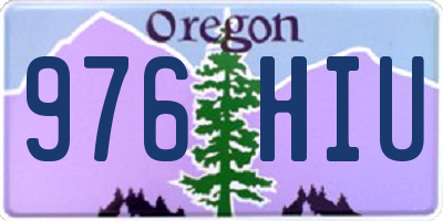 OR license plate 976HIU
