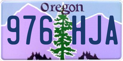 OR license plate 976HJA