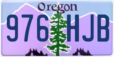 OR license plate 976HJB