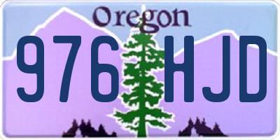 OR license plate 976HJD