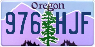 OR license plate 976HJF