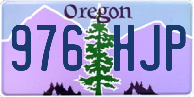 OR license plate 976HJP