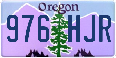 OR license plate 976HJR