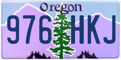 OR license plate 976HKJ