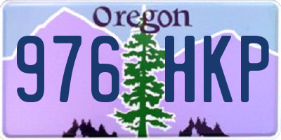 OR license plate 976HKP