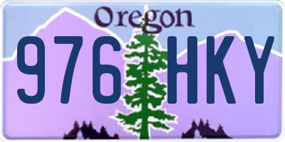 OR license plate 976HKY