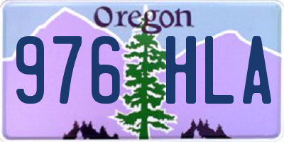 OR license plate 976HLA