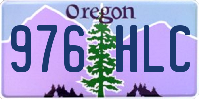 OR license plate 976HLC