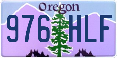 OR license plate 976HLF