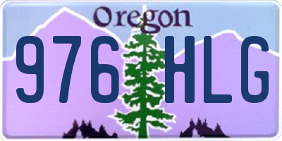 OR license plate 976HLG