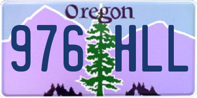 OR license plate 976HLL