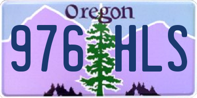 OR license plate 976HLS
