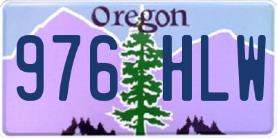 OR license plate 976HLW