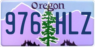 OR license plate 976HLZ