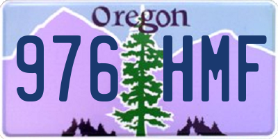 OR license plate 976HMF