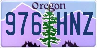 OR license plate 976HNZ