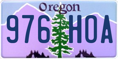 OR license plate 976HOA