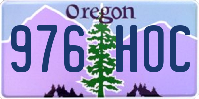 OR license plate 976HOC