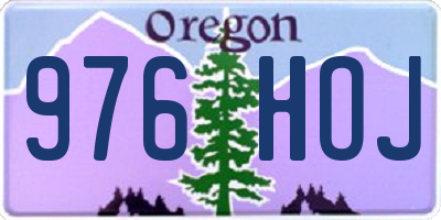 OR license plate 976HOJ