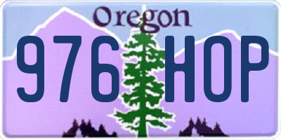 OR license plate 976HOP
