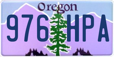 OR license plate 976HPA